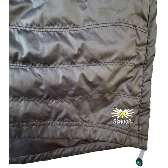 NWT Skhoop Womens Skirt Small Duck Down Feathers Quilted Outdoors Black Sport - Picture 3 of 10